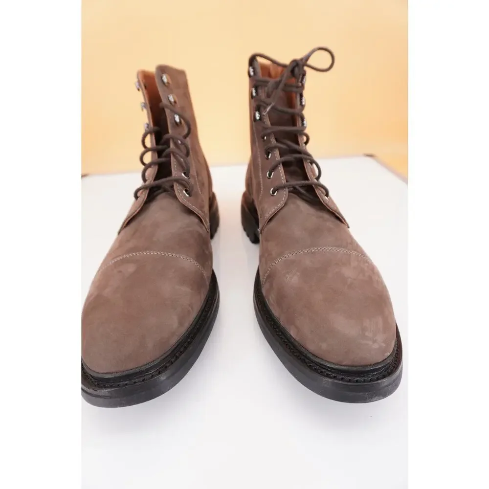 Allen Edmonds Briggs Suede Hiking Boots Size 13 New Grey Military $475 Lug